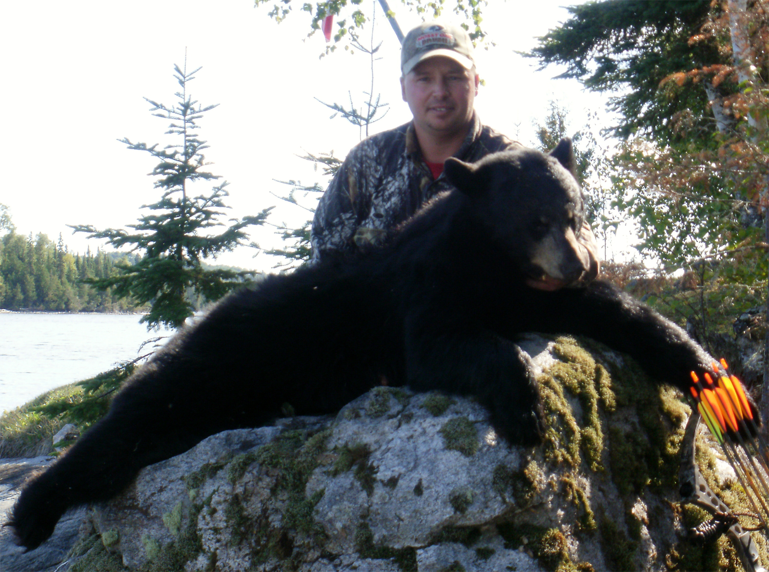 Black bear hunting Northern Ontario fly-in hunt Fish Buck Lake